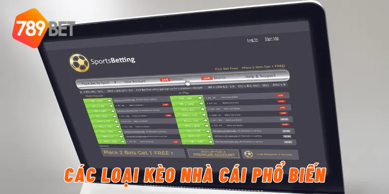 Các loại kèo nhà cái phổ biến