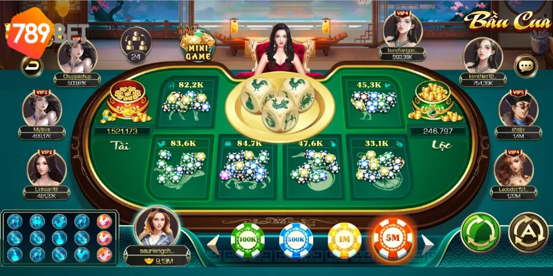 Đồ hoạ nổ hũ bầu cua cực đẹp mắt