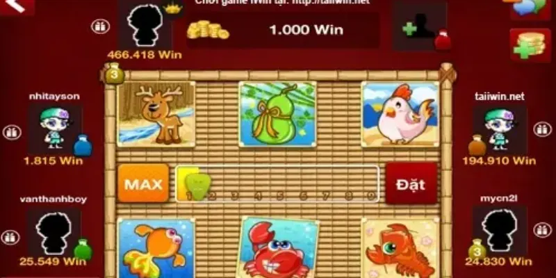 Quy tắc thắng và thua trong bầu cua tôm cá