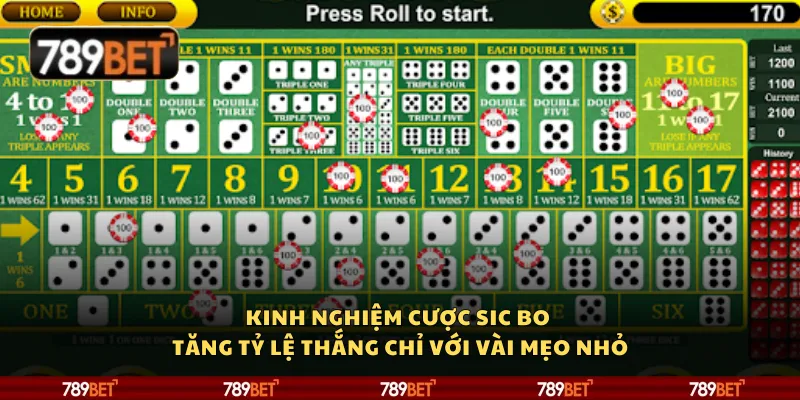 Kinh nghiệm chơi Sic Bo - Tăng tỷ lệ thắng chỉ với vài mẹo nhỏ