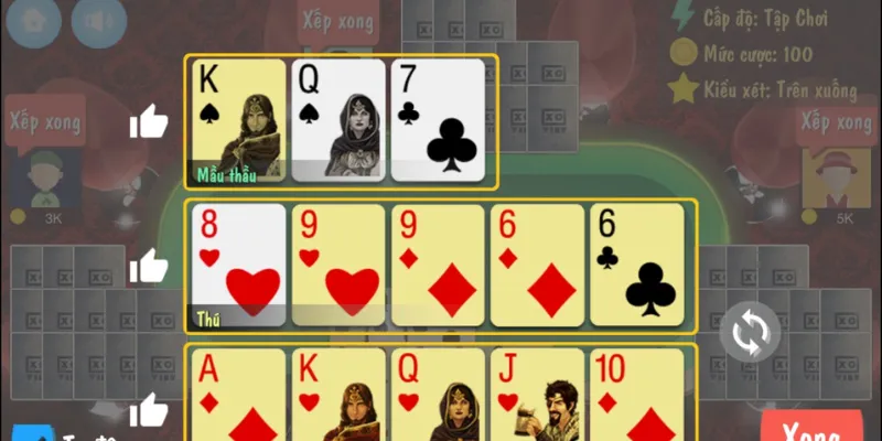 Cách chia bài và các quy tắc cơ bản trong Mậu Binh